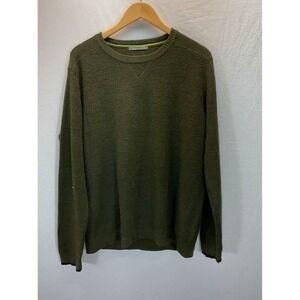 Smartwool Pullover Mens XL Green Merino Wool Blnd Crew Neck Sweater Soft Casual